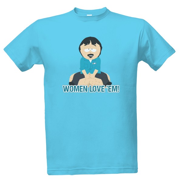 Tričko s potiskem Randy a koule